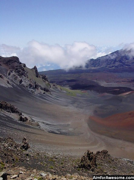 Haleakala Volcano interior, Maui, Hawaii.