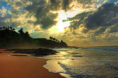 Kauai, Hawaii beach sunset - photo, Edward_Bryce (flickr CC)