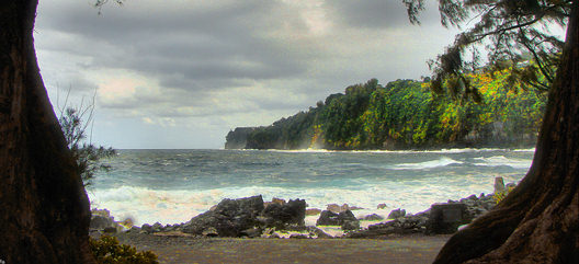 On coast of Big Island, Hawaii - is Laupahoehoe Point - a beautiful location with a tragic story.