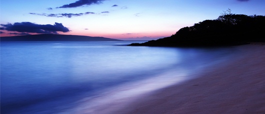 Dreamy Hawaii Beach at sunset