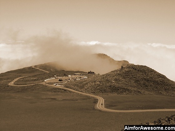 Peak of Haleakala Volcano, Maui Island, Hawaii.