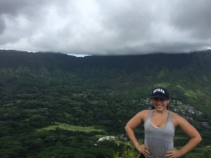 Girl on Olomana Hike