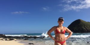 girl in bikini on beach