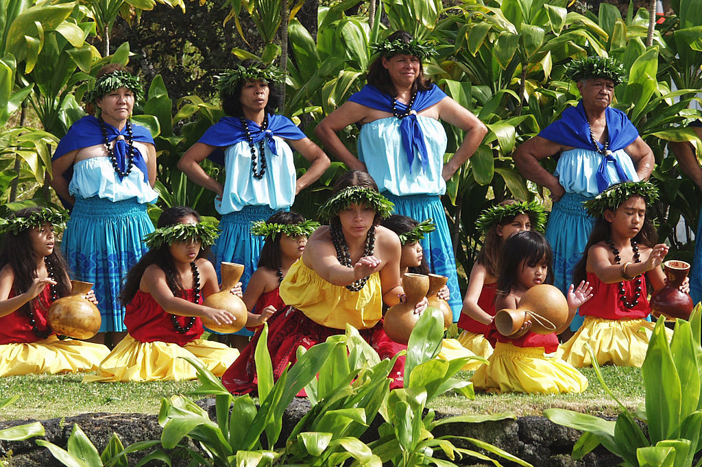 Hula dancing in Hawaii