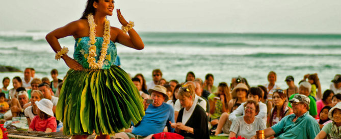 Hula dancing in Hawaii