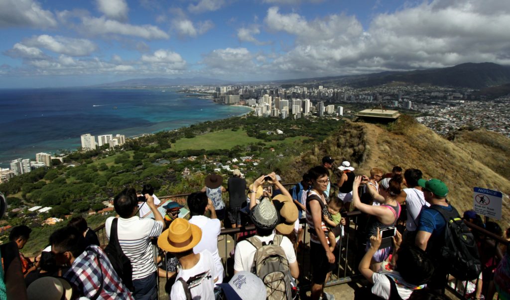 Crowds in Hawaii
