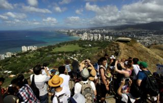 Crowds in Hawaii