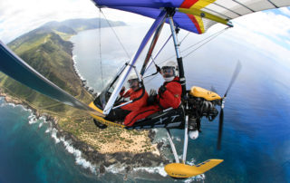 Ultralight Flying at Kaena Point, Oahu, Hawaii