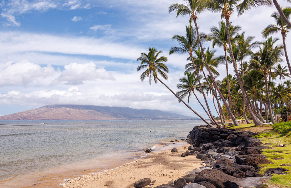 Beautiful Kihei Maui landscape in Hawaii