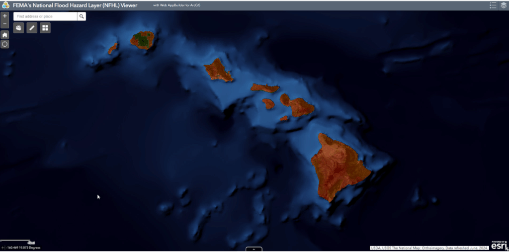 fema flood zone map - hawaii