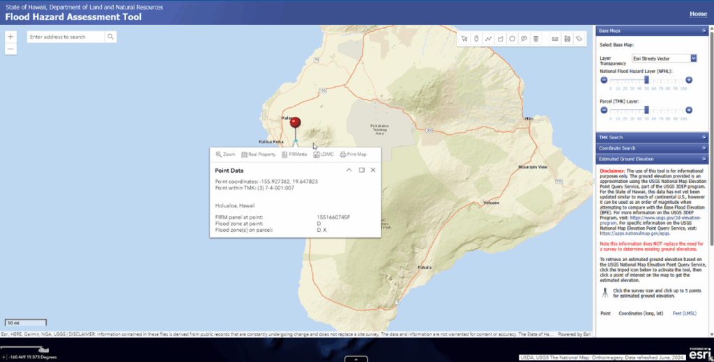 Hawaii flood hazard assessment