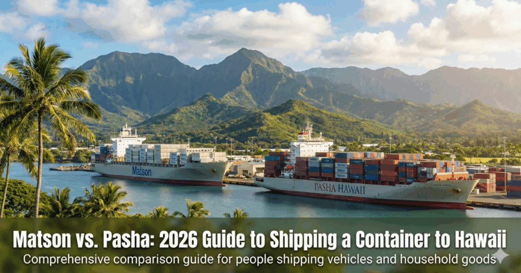 matson vs pasha shipping to Hawaii
