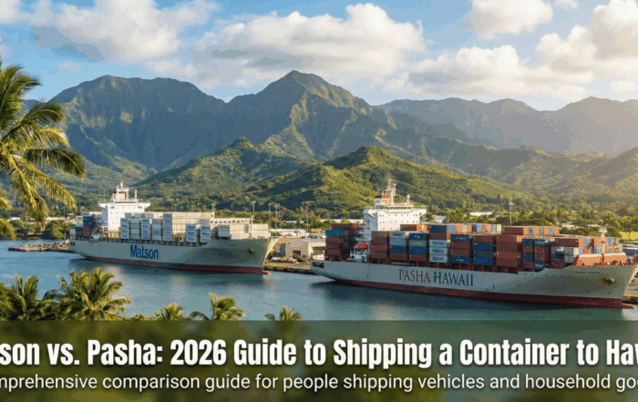 matson vs pasha shipping to Hawaii