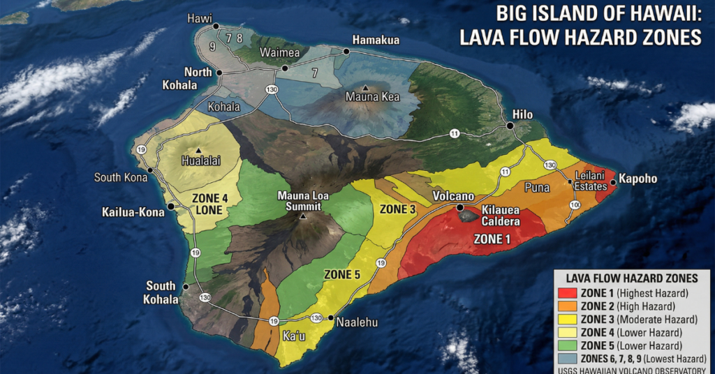 hawaii lava zones